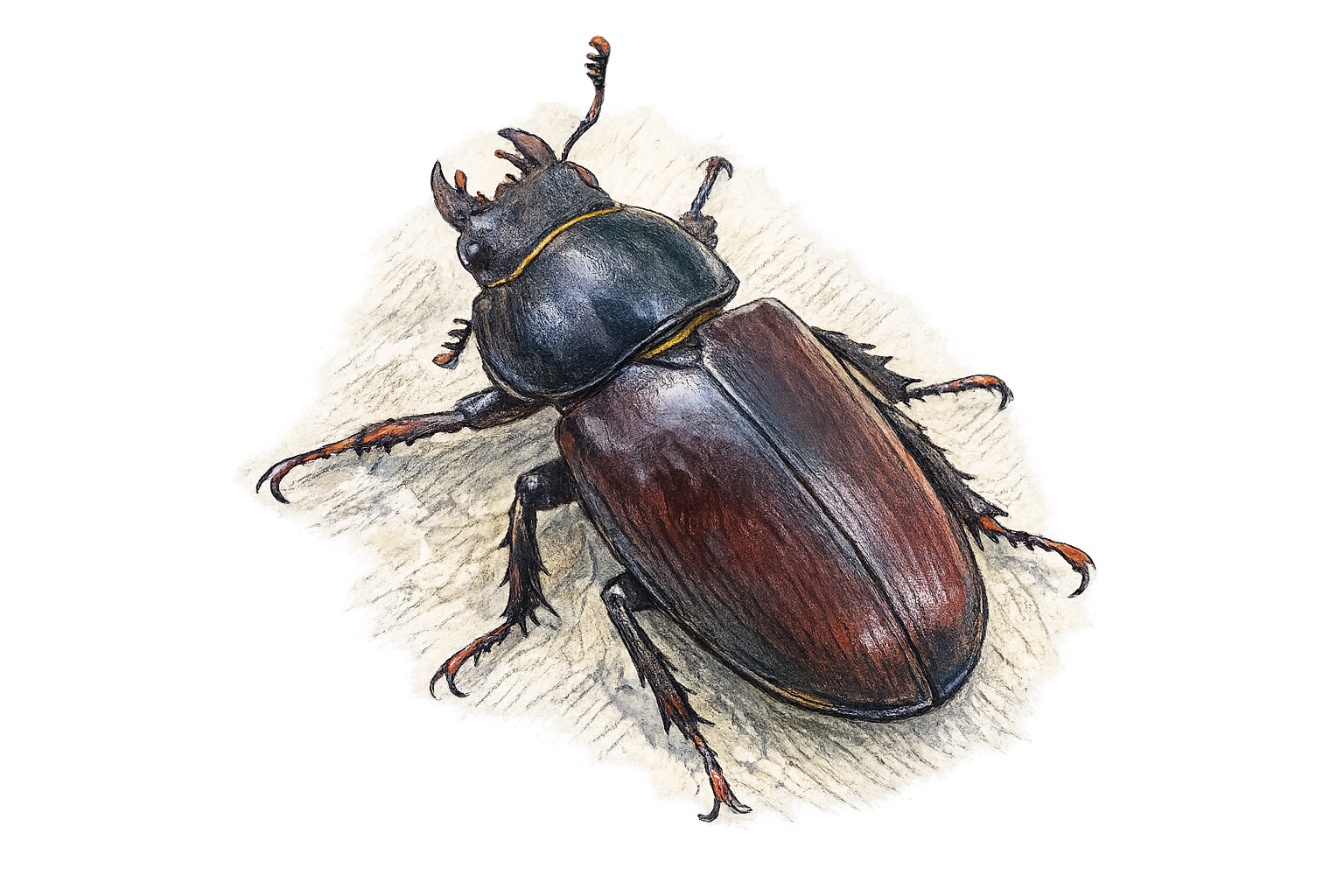 Lucane cerf-volant femelle