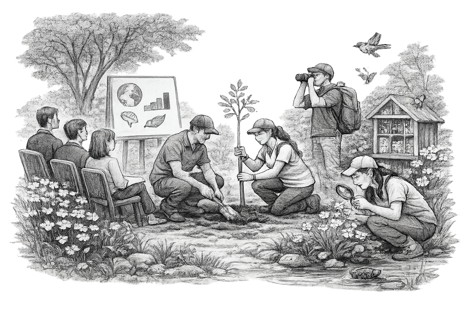 2) Nature outings & “PowerPoint-free” team building